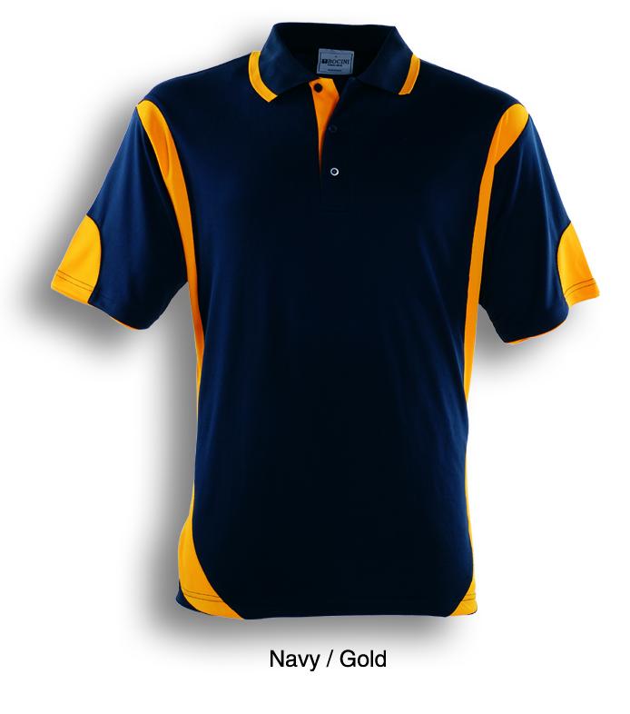 navy/gold, Breezeway Contrast  Polo Shirt      UPF: excellent protection     160gsm, 100% breezeway polyester fabric     Breathable  micromesh fabric     Draws Sweat from Body, Quick Dry